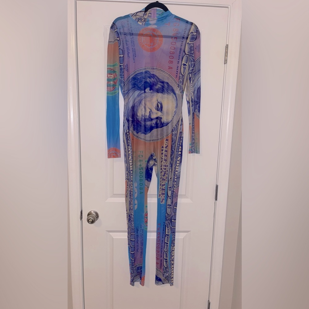 FASHION NOVA MESH JUMPER MONEY
